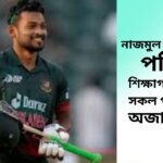 নাজমুল হোসেন শান্ত পরিচয় শিক্ষাগত যোগ্যতা এবং সকল পরিসংখ্যান