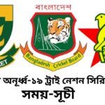 জিম্বাবুয়ে অনূর্ধ্ব-১৯ ট্রাই নেশন সিরিজ ২০২৫ এর সময়-সূচী
