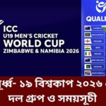 অনূর্ধ্ব- ১৯ বিশ্বকাপ ২০২৬ এর দল গ্রুপ ও সময়সূচী